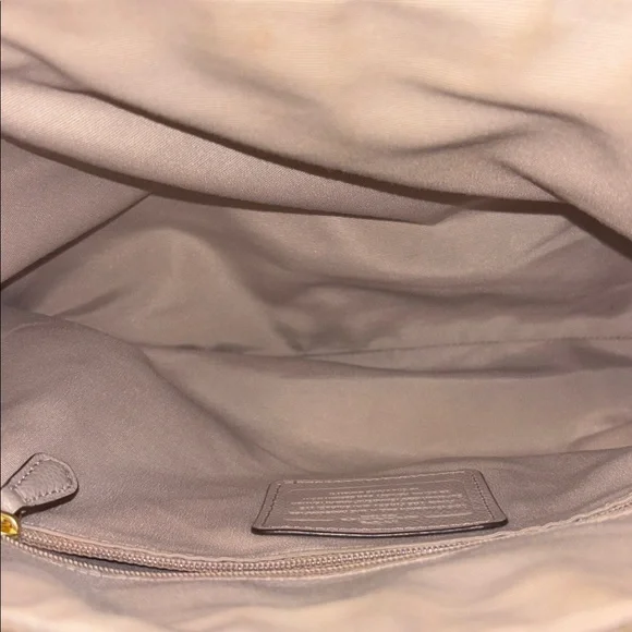 Coach Christie Carryall F36606 Leather Shoulder Bag with Gold Accents - Picture 11 of 13